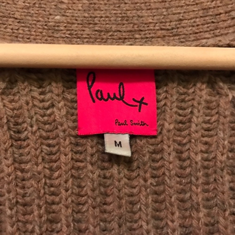 Camel Colored Paul By Paul Smith Wool Cardigan. - image 5